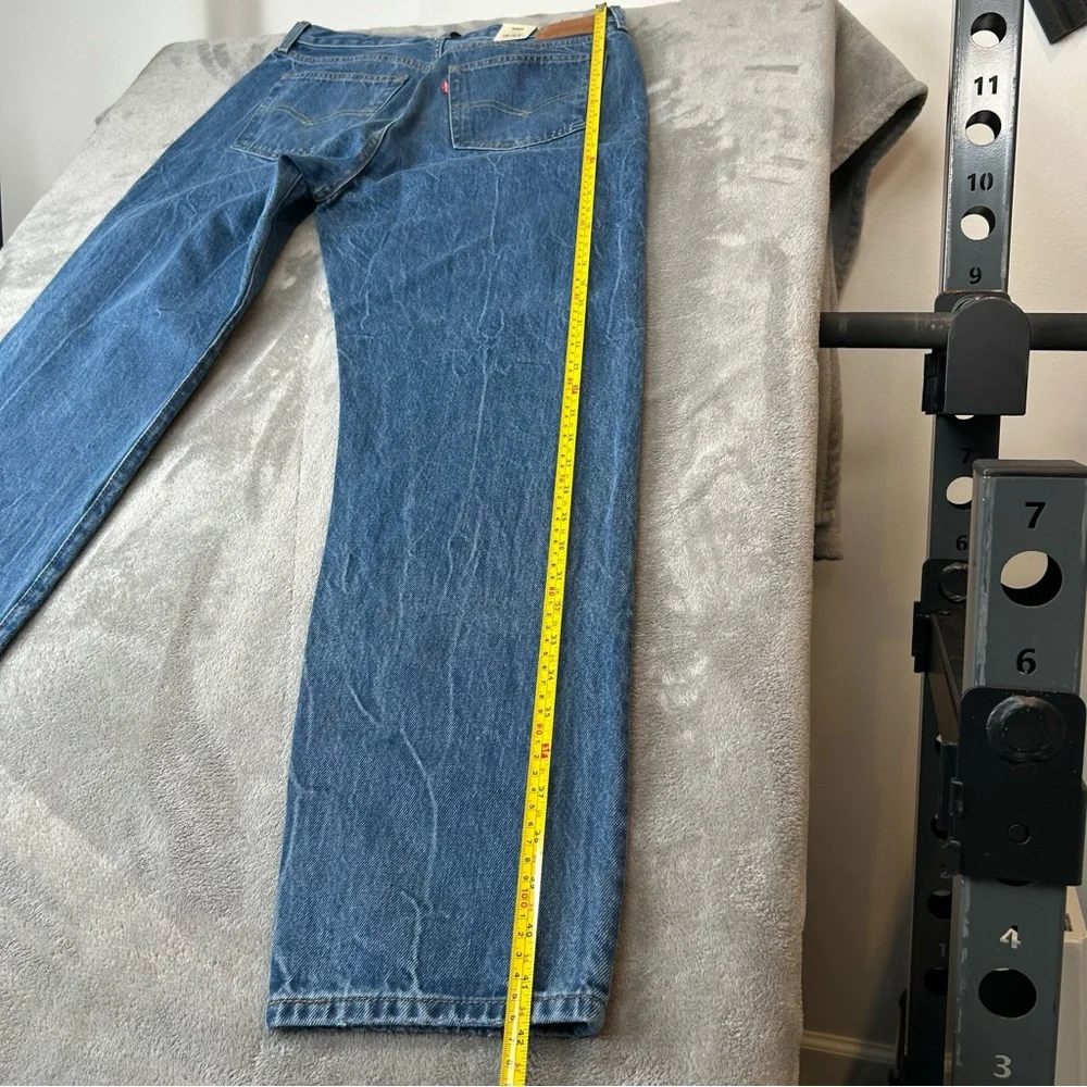 Levi's Premium Women 501 '81 Tapered Leg High‎ Rise Button Fly Jeans  Blue  NWT